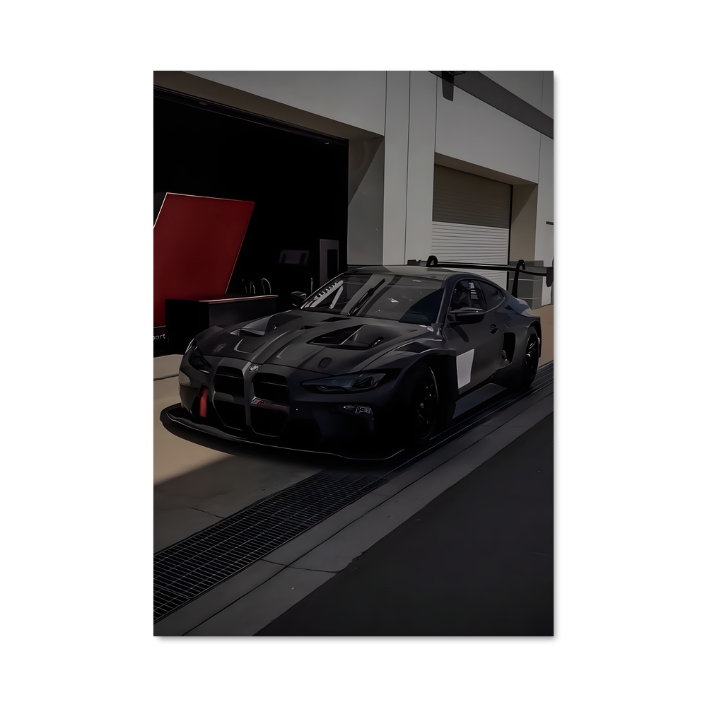 Poster M4 GTS Noir